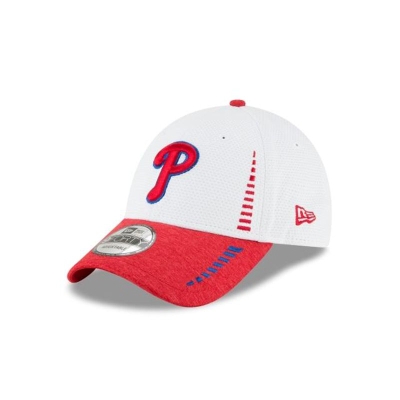 White Philadelphia Phillies Hat - New Era MLB Speed Tech 9FORTY Adjustable Caps USA3587619